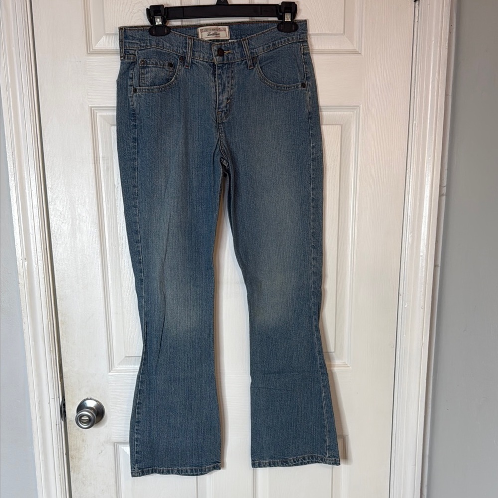 Signature by Levi Strauss Blue Flare Wide Leg Denim